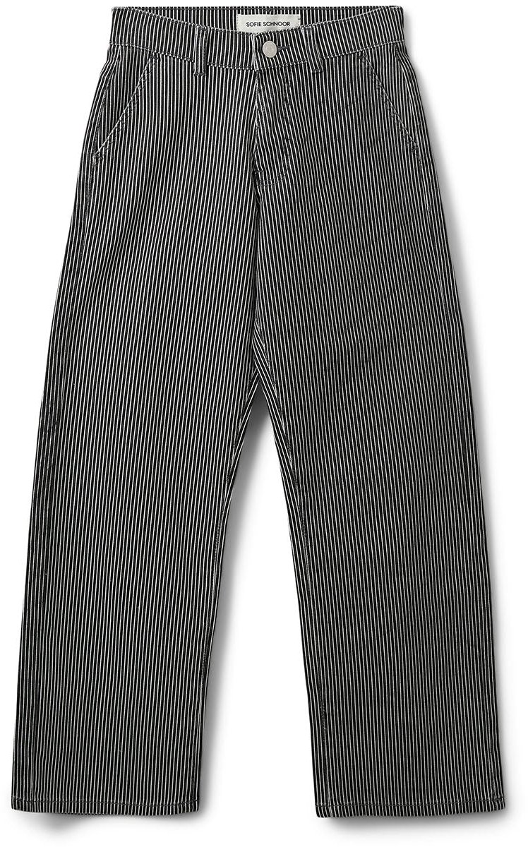 Sofie Schnoor - SiennaSY Jeans - Black striped - Maat 140