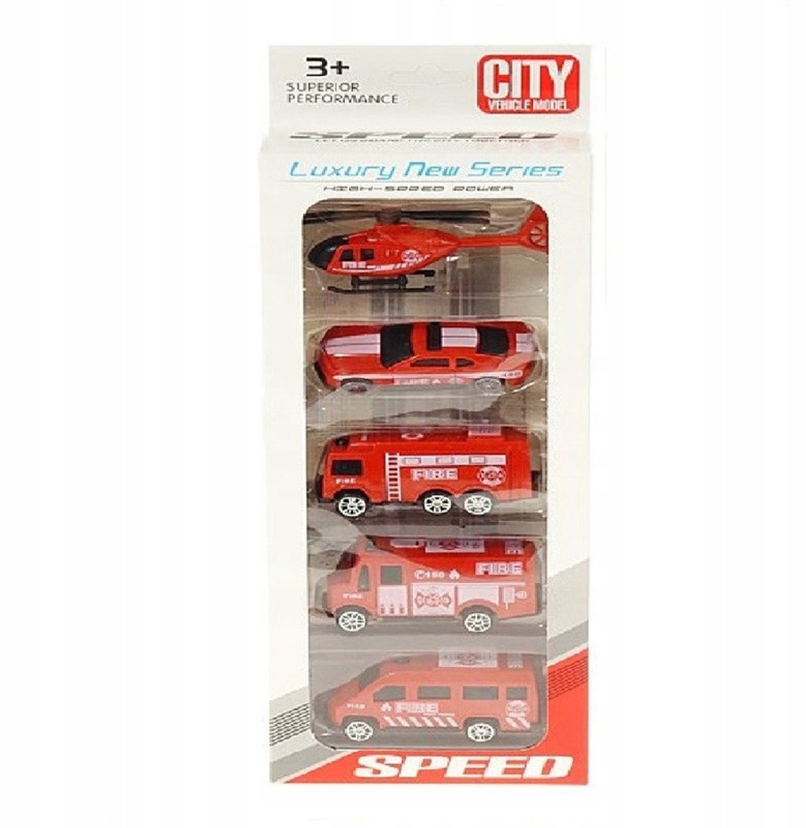 Brandweer Voertuigen Set - 5 stuks
