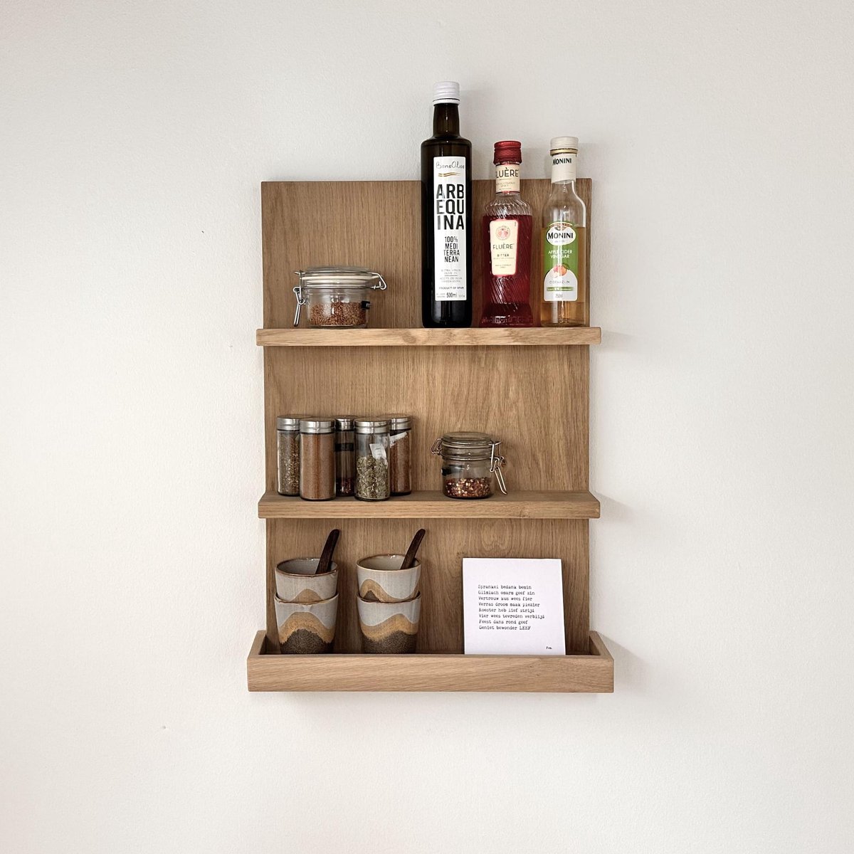 GoudmetHout® - Houten wandbord eiken - 60×40 cm - Linde