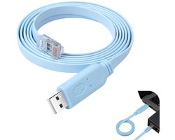 Console kabel USB naar RJ45 - 1.8m - FTDI chip - directe verbinding voor routers - ShopVlot