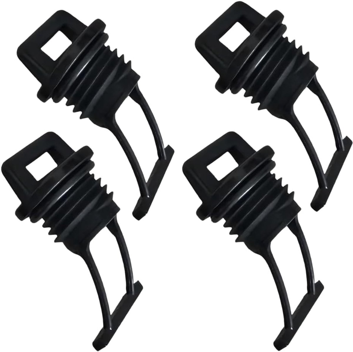 Boot drain plugs M19 - 4 stuks nylon - stevig en corrosiebestendig - perfecte afdichting voor jachten - ShopVlot