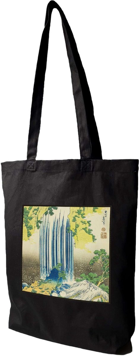 Shopper Tas met Hokusai "Yoro Watervallen" print - canvas