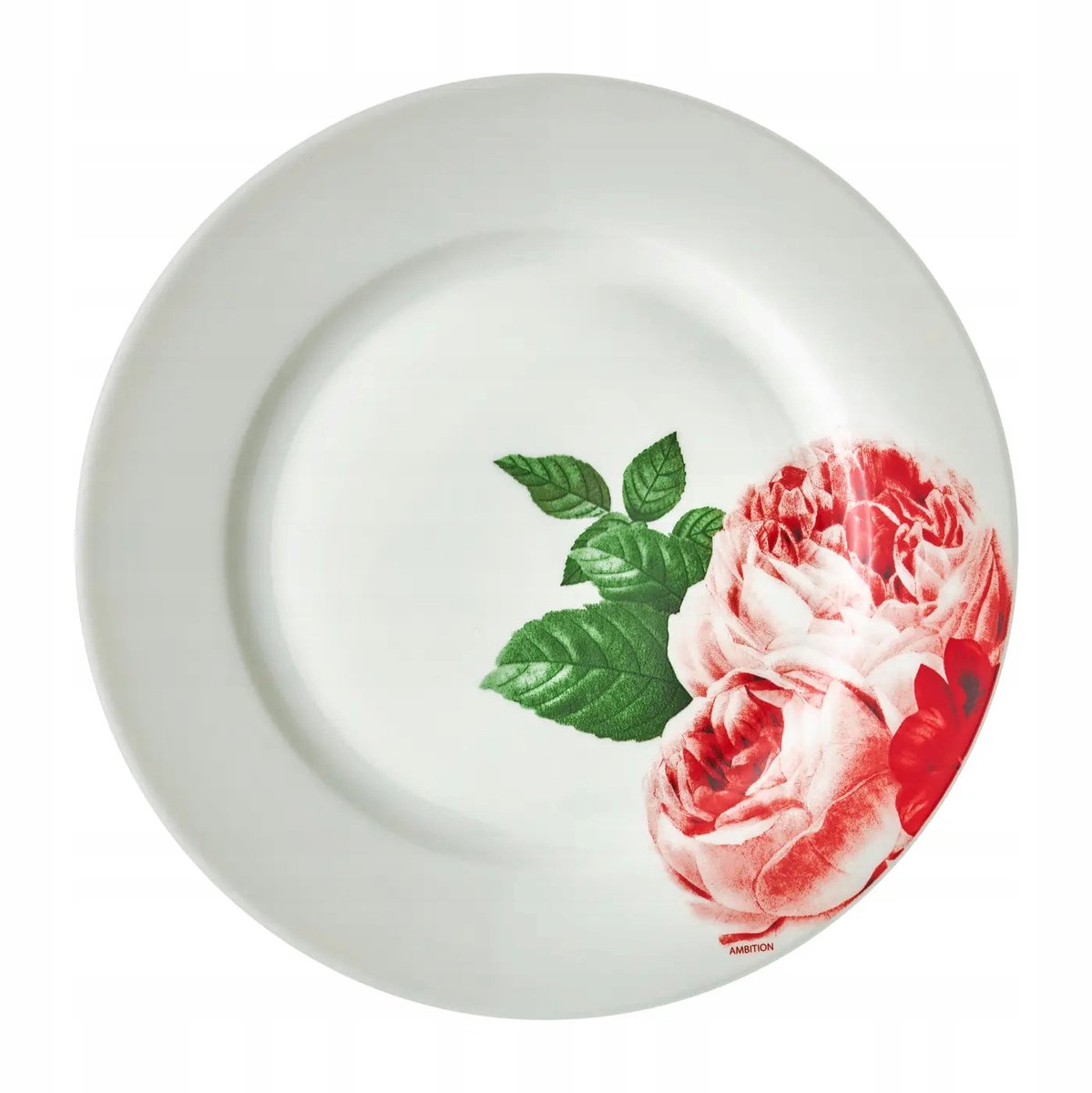 Ambition Pioenroos Porselein Dessertbord - 19cm