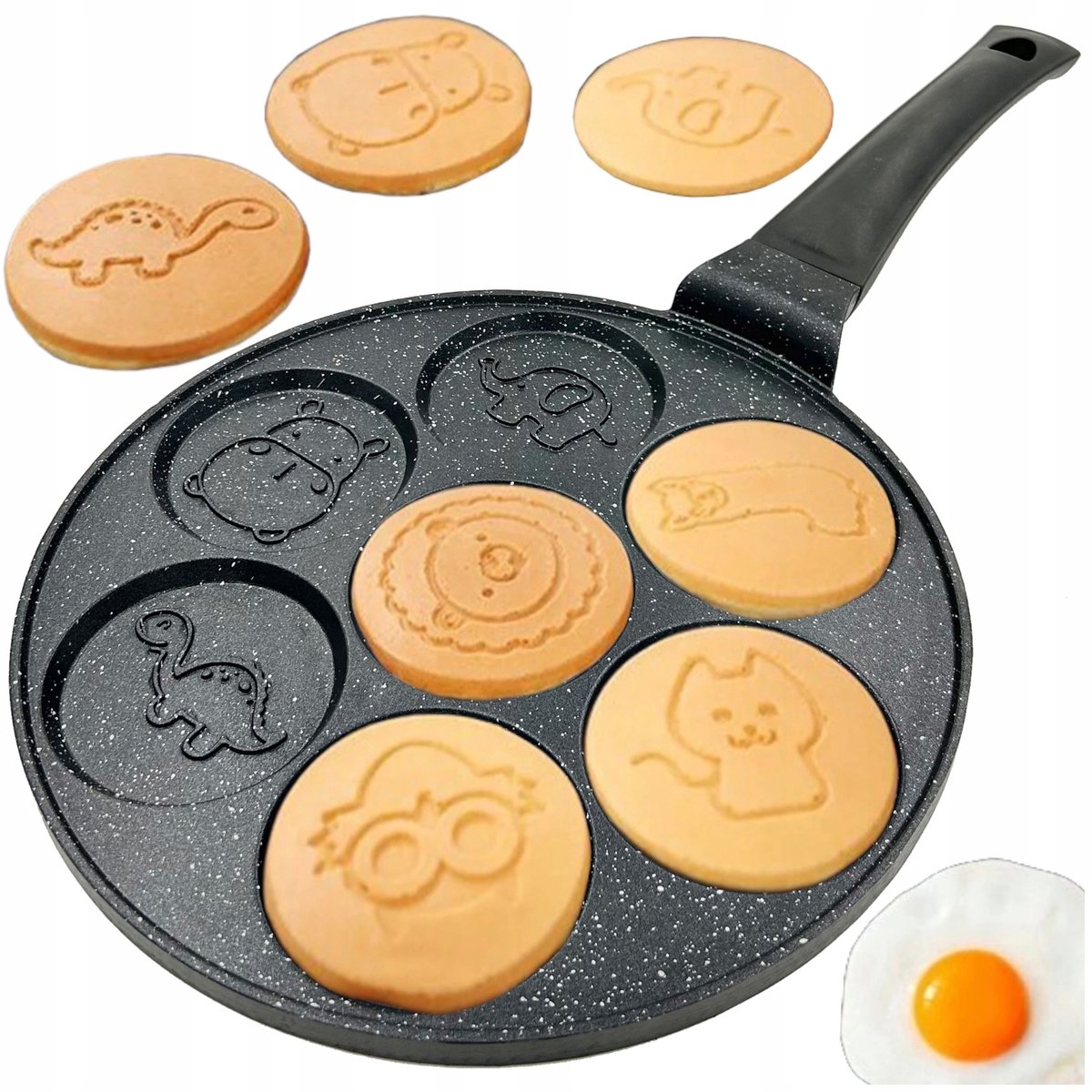 Merkloze Koekenpan voor Pannenkoeken, Omeletten en Poached Eggs - Inductie
