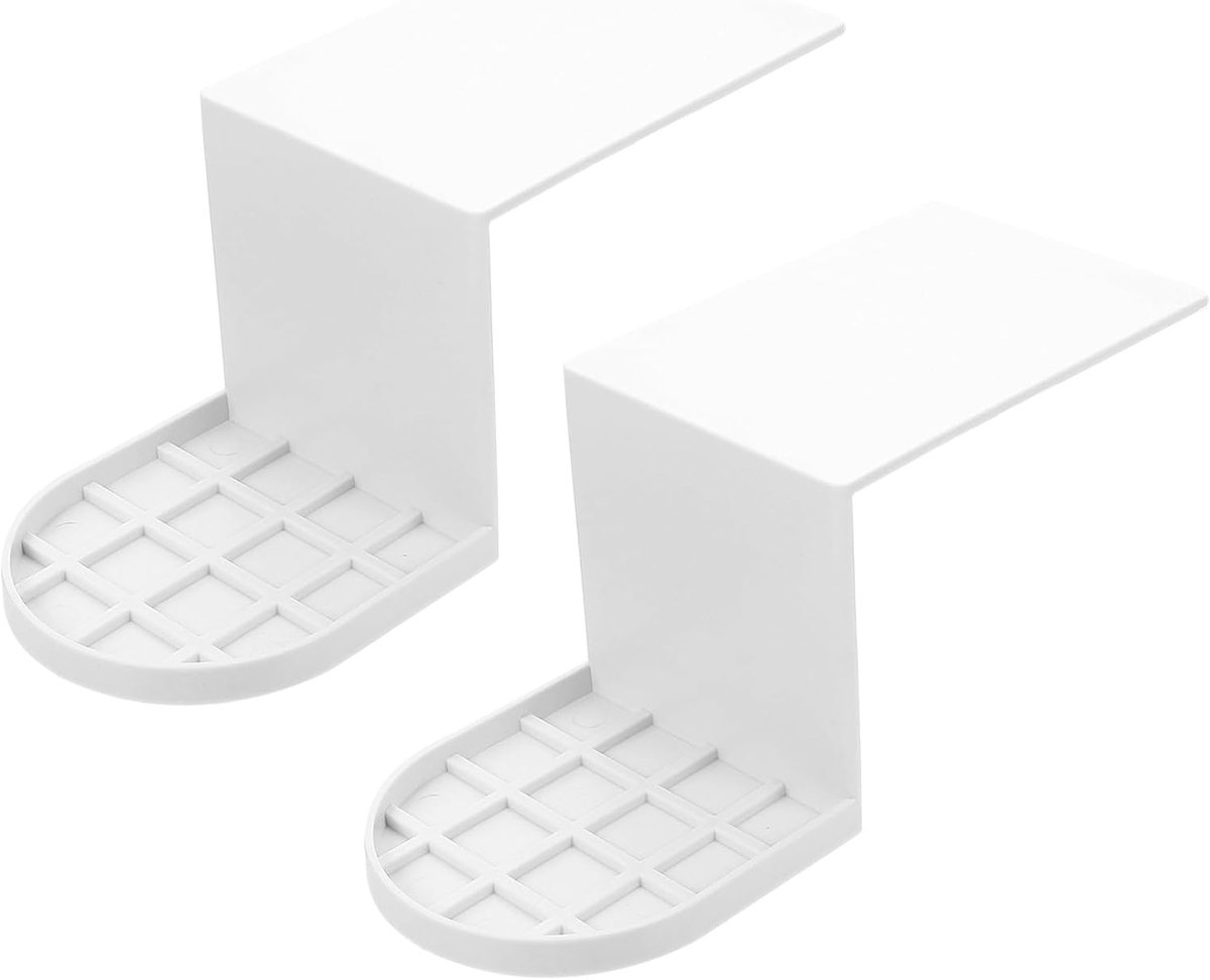2 stuks bekerhouders met opvangbak voor wasmiddel en zeep, antislip, kunststof, voor gebruik in wasmachine en badkamer - ShopVlot