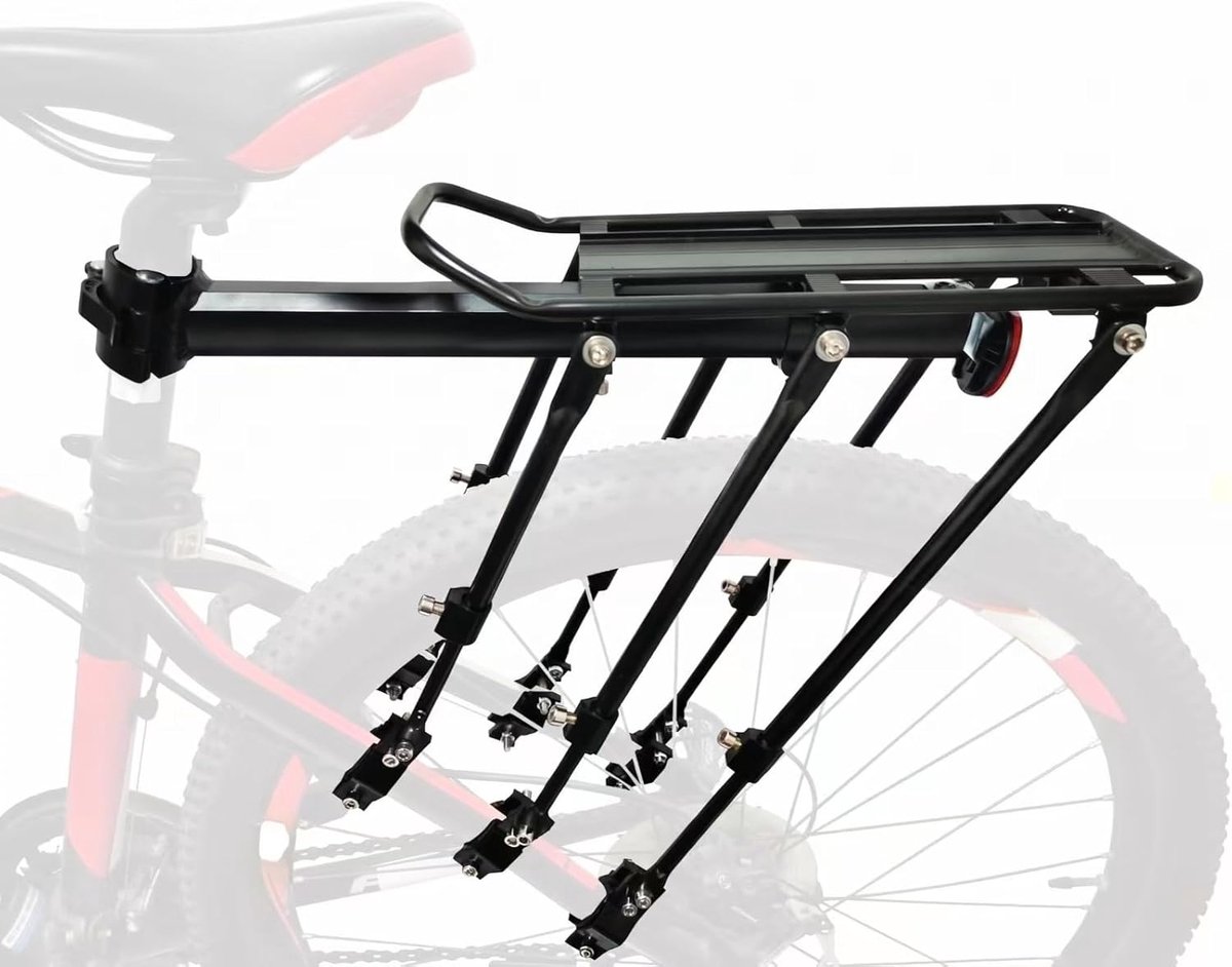 Fietsdrager achter - verstelbaar - aluminium - 120kg draagvermogen