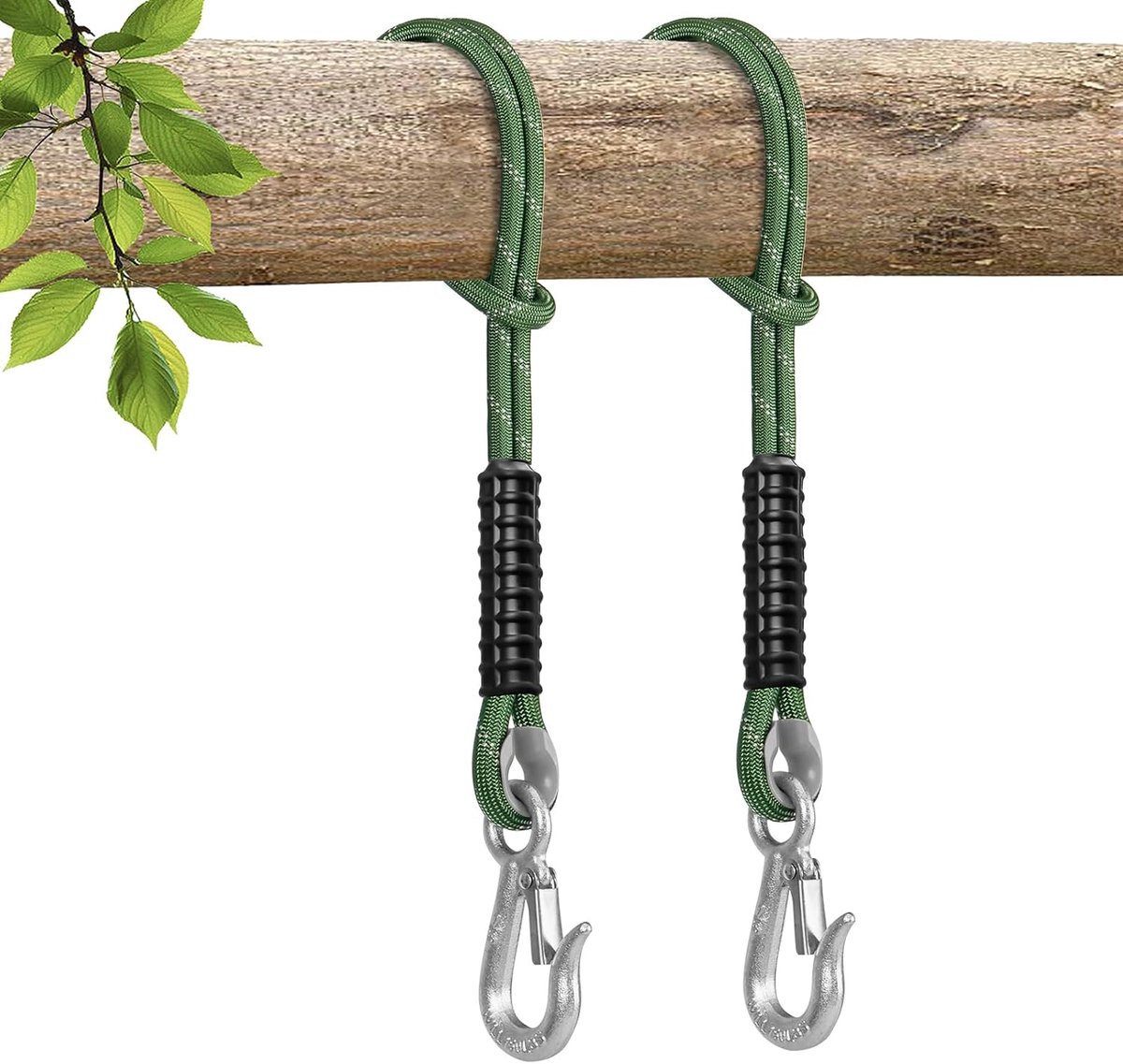 Schommel bevestigingsset 25 inch - touwset met haken - draagvermogen 450 kg - voor binnen en buiten