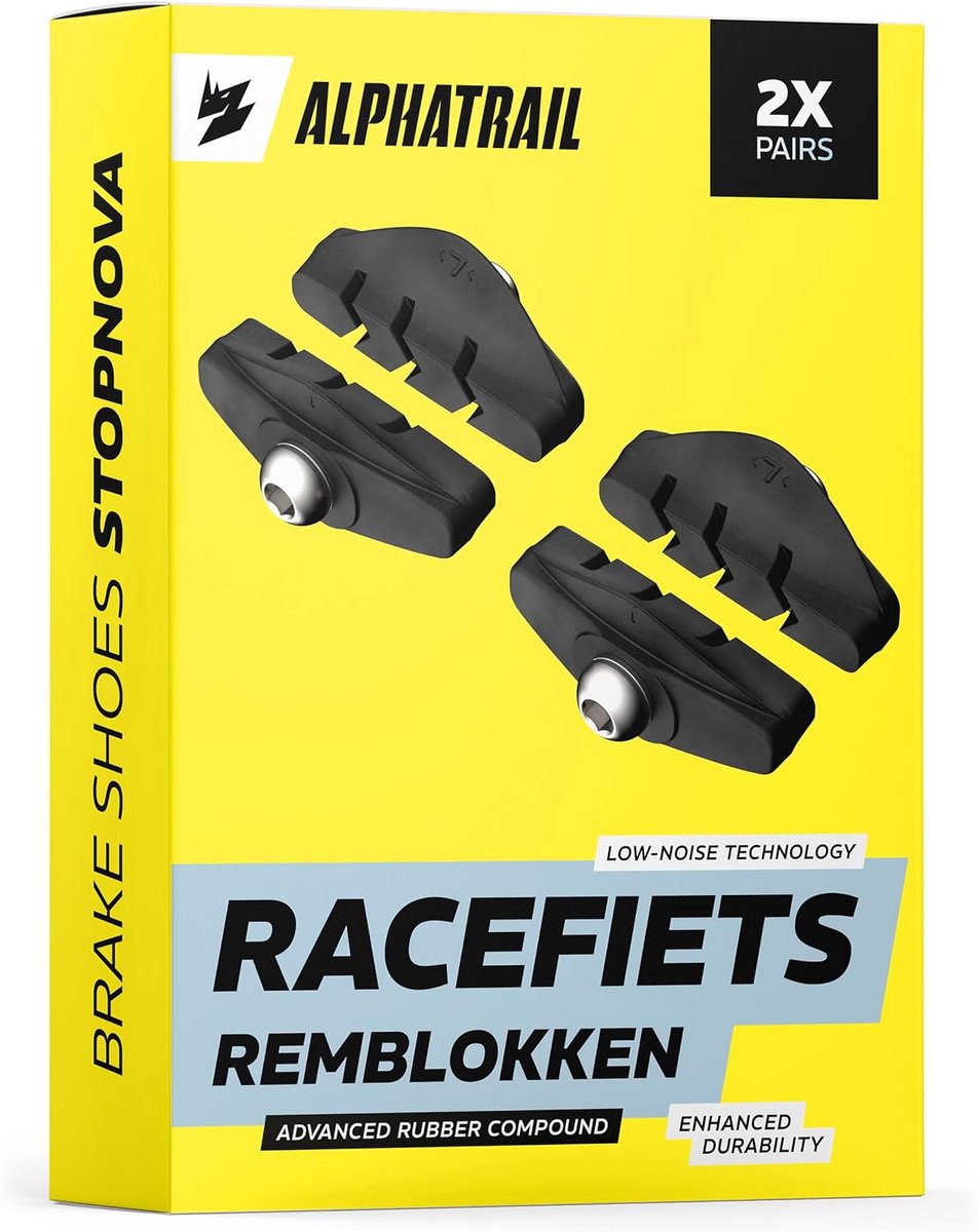 Remblokken wegfiets 50mm - Cartridge montage - Stil en remvriendelijk - Voor Shimano en SRAM - ShopVlot