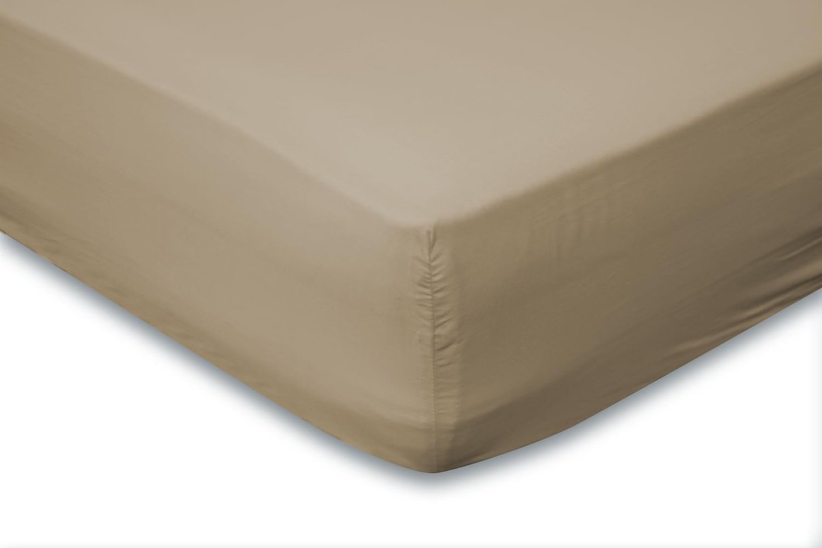 Fitted sheet 90x210/220cm - percale katoen - 35cm hoekhoogte - optimaal comfort - ShopVlot