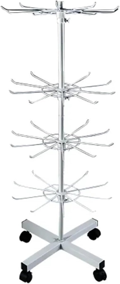 Swivel exhibition stand, metal rack, swivel rack, vertical shelves for shops and supermarkets, can hold hats, gloves - ShopVlot