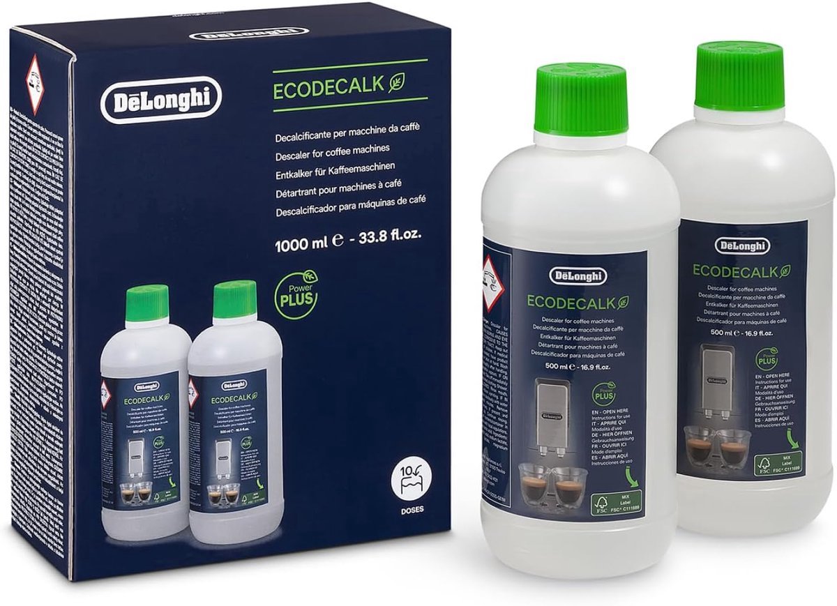 2x Delonghi EcoDecalk - Vloeibare Ontkalker (500ml) DLSC500