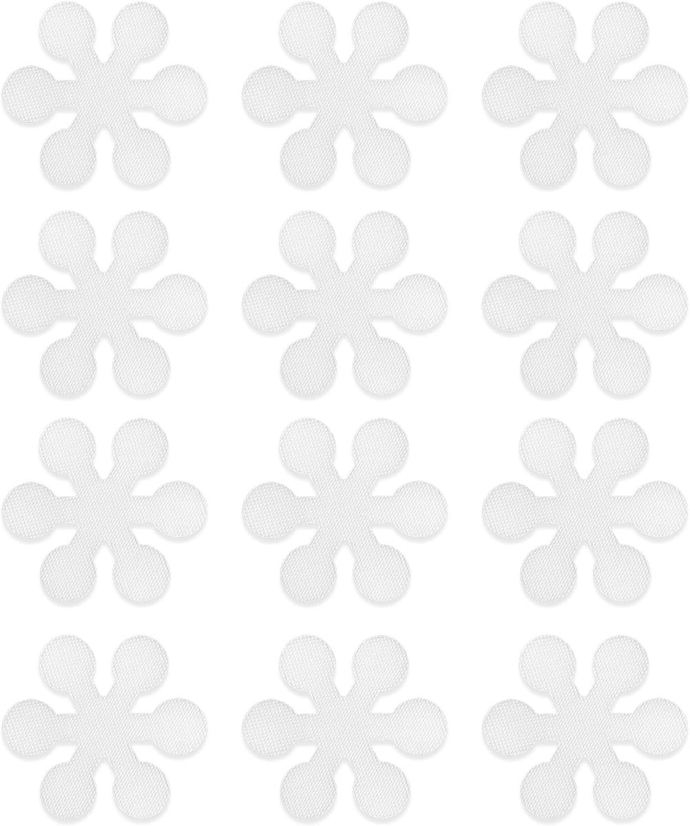Antislipstickers voor badkuip, 12 stuks, ronde sneeuwvlok stickers voor douche, badkamer, tegels, trap, voor - ShopVlot