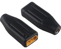 2PCS DC5525 Female to XT60 Male Connector Adapter XT60 to DC Connector Compatible with Fatshark Skyzone FPV Monitor - ShopVlot