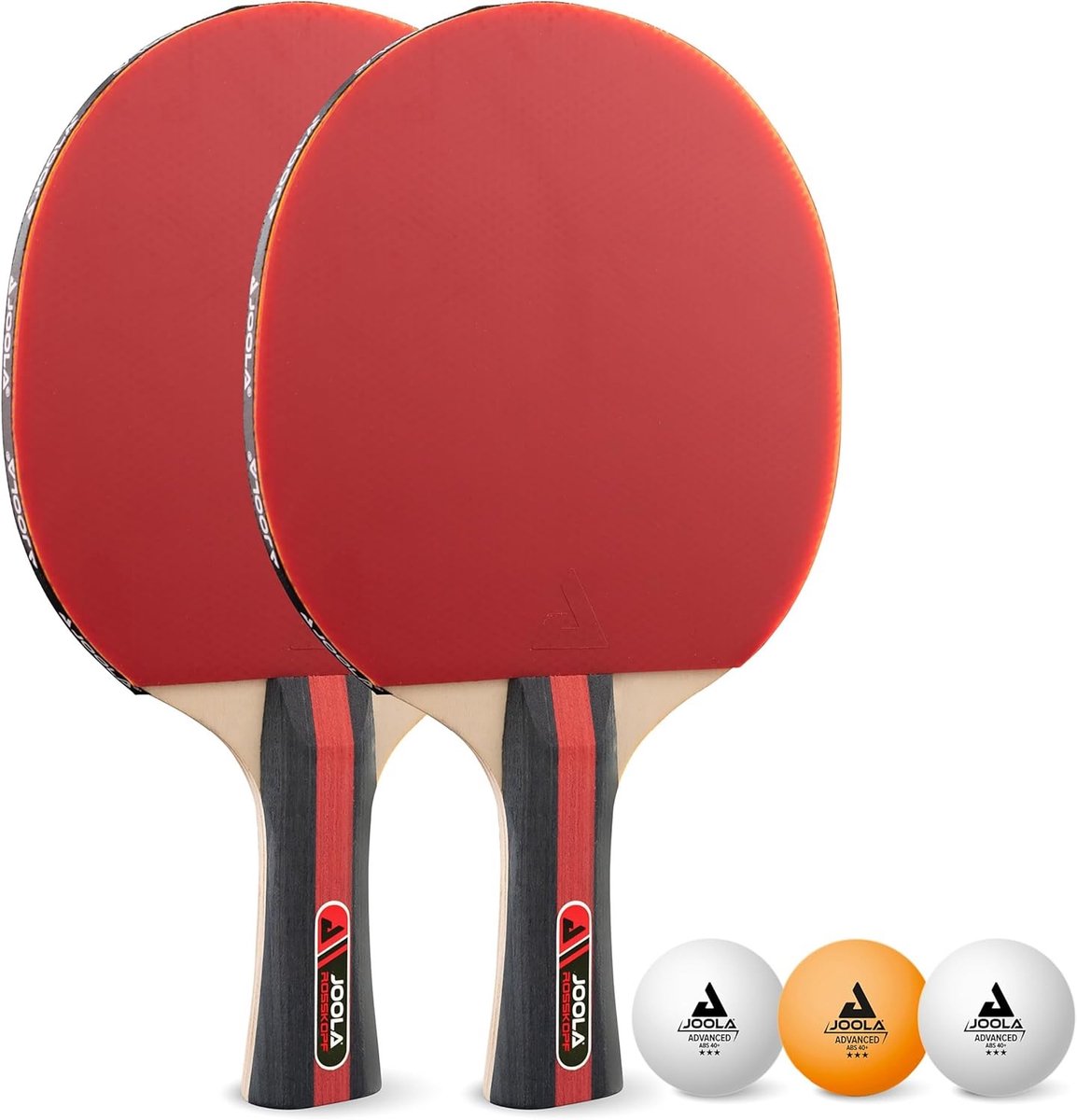 Tafeltennisnetje voor elke tafel - Tafeltennis Set - Rood/Zwart - 5-delig - Inclusief 2 Batjes en 3 Ballen