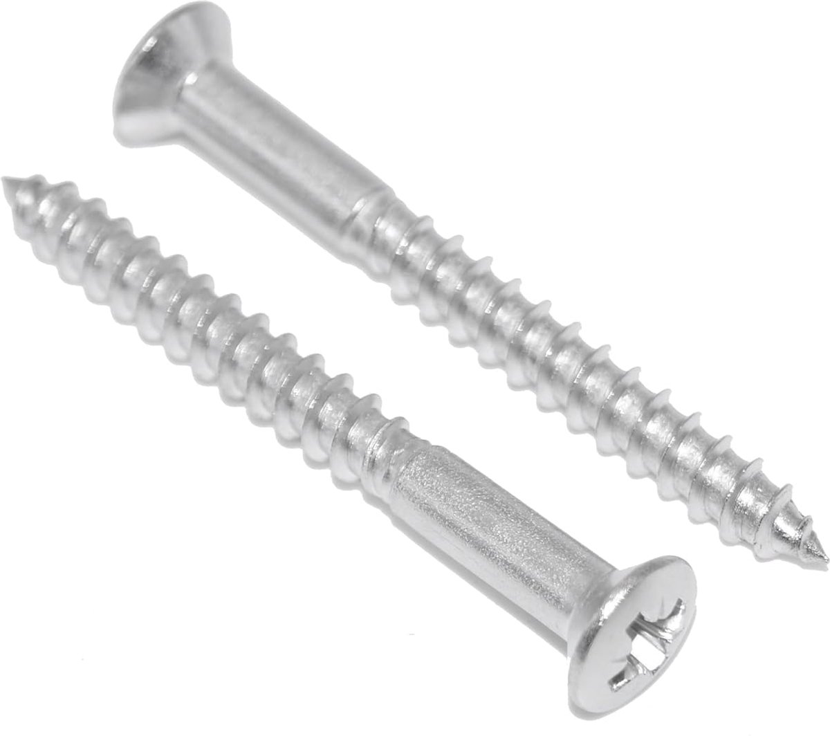 Wooden Screws 5 x 50 Pieces Stainless Steel A2 / V2A Lens Countersunk Wood Screws with Phillips Head Countersunk Lens - ShopVlot