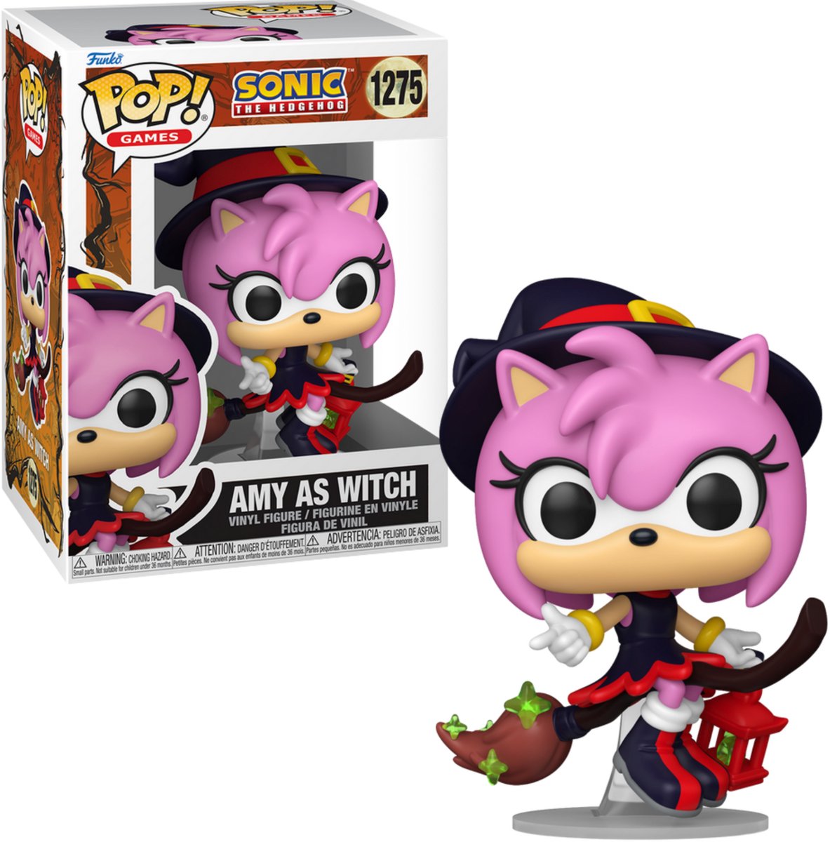 Funko Sonic the Hedgehog POP! Games Vinyl Figure Amy on Broom 9 cm POP! Figuur