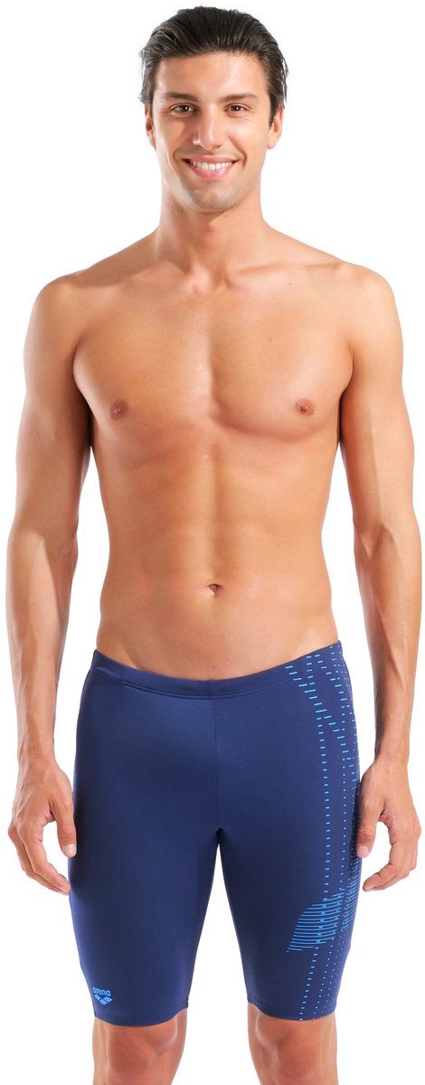 Arena Heren Zwemjammer Asymmetrical Design Navy Turquoise