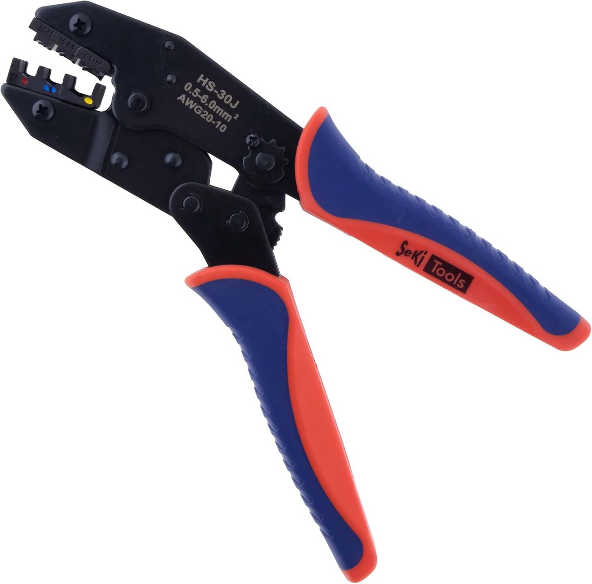 Crimp tang voor kabels 0.5-6.0 mm² - universeel - met ratchet functie - voor veilige verbindingen - ShopVlot
