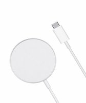 DISEV® - Geschikt voor MagSafe Wireless Apple Oplader - Draadloze oplader - Geschikt voor iPhone 15 / iPhone 14 / iPhone 13 / iPhone 12 /Pro / Mini / Pro Max