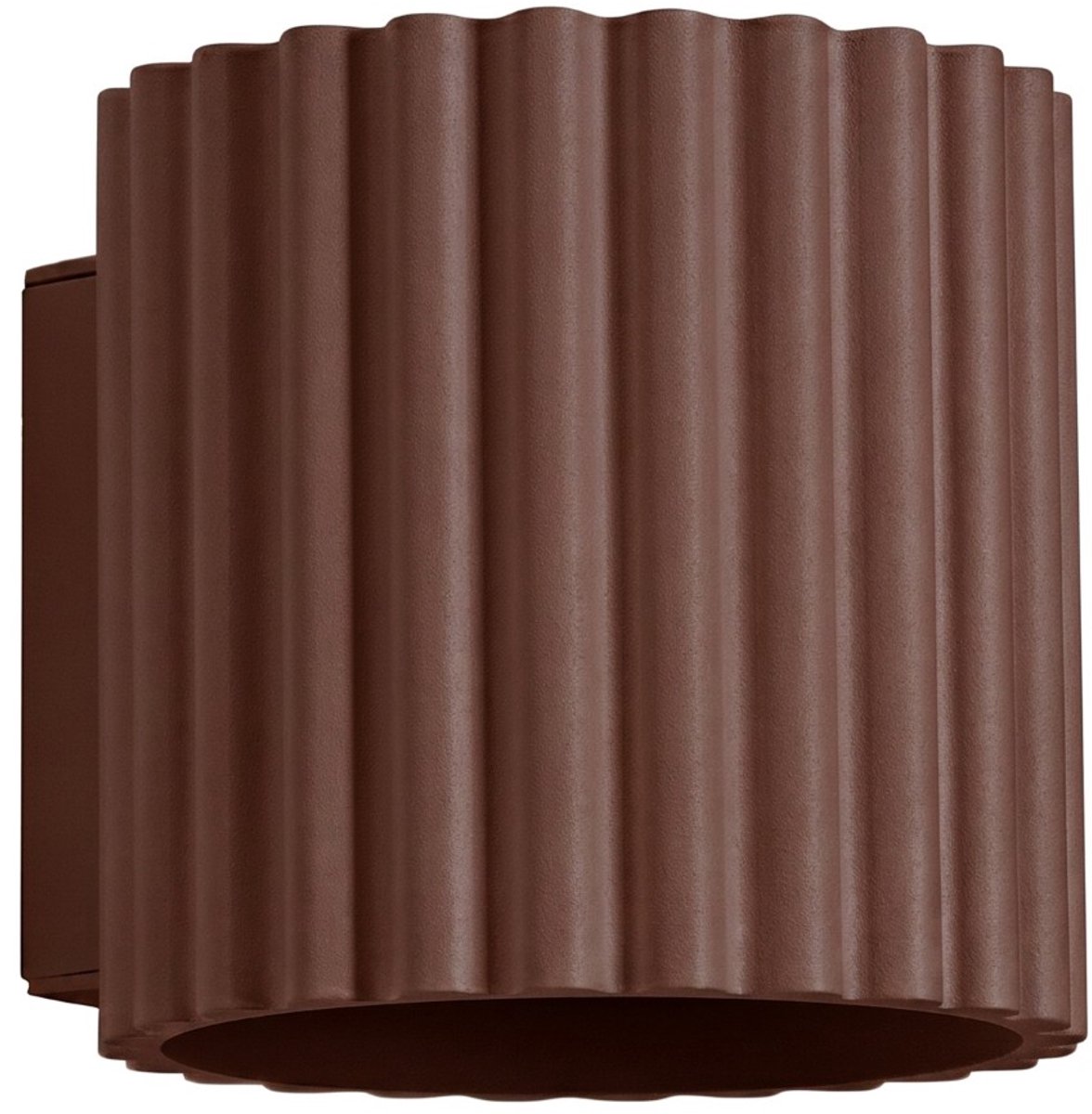Sollux Lighting Wandlamp AURA - G9 - bruin - aluminium - 10x12x10cm