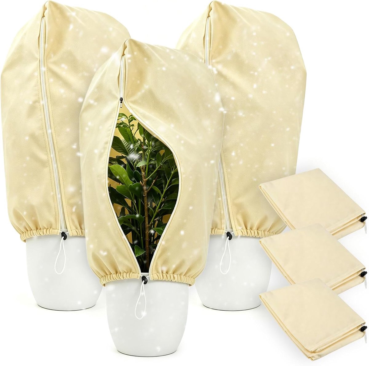 Thermische Plantenhoes, Anti-vorst Vliesdoek van 70 g/m², 100 x 80 cm - ShopVlot
