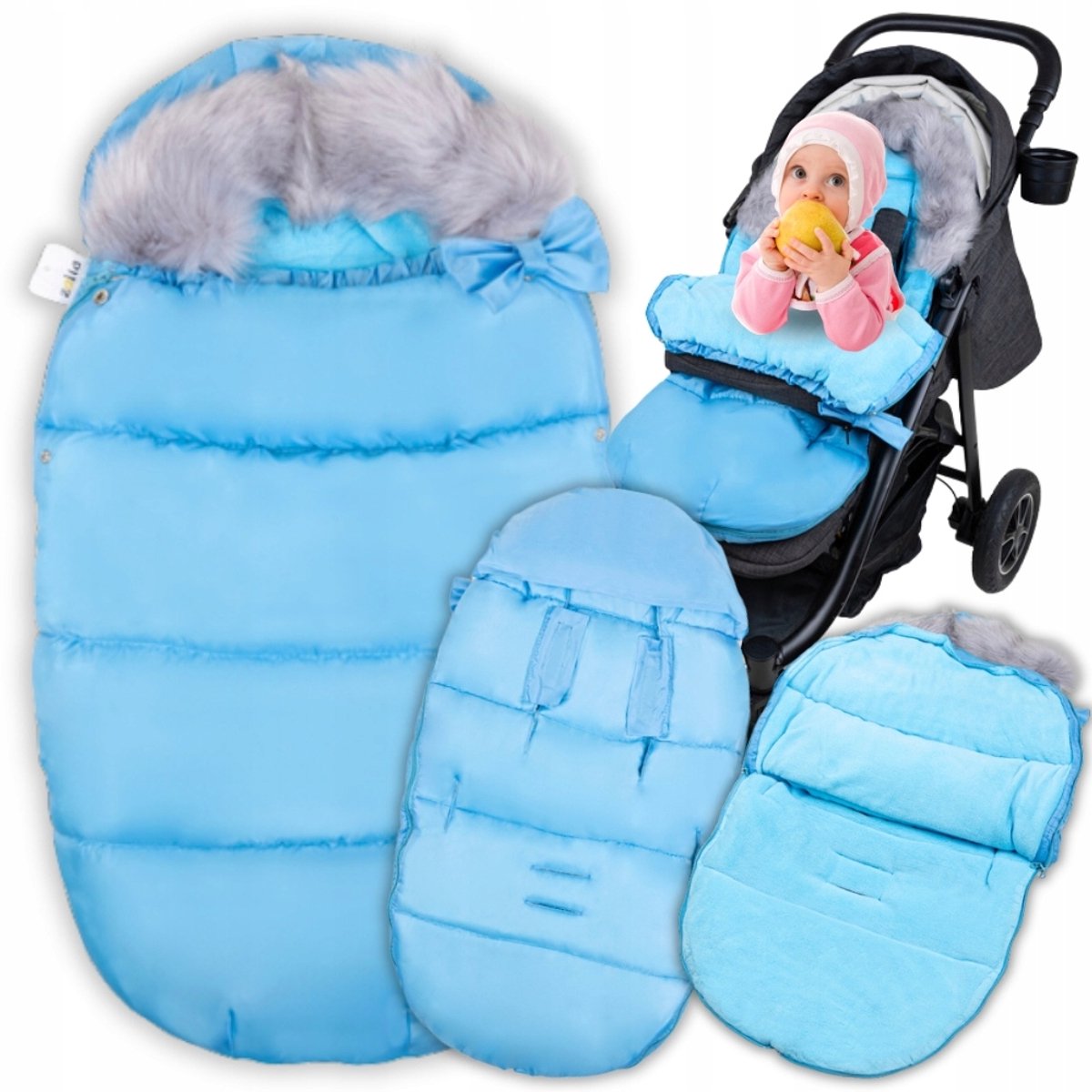 Baby Slaapzak Kinderwagen - Warm en Waterdicht - Blauw
