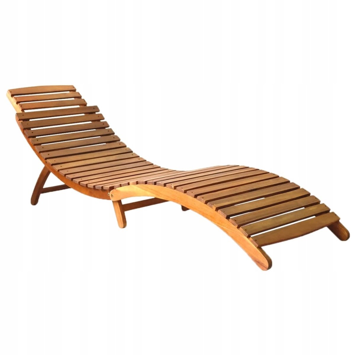 Merkloos Houten Loungestoel voor Tuin, Balkon & Terras