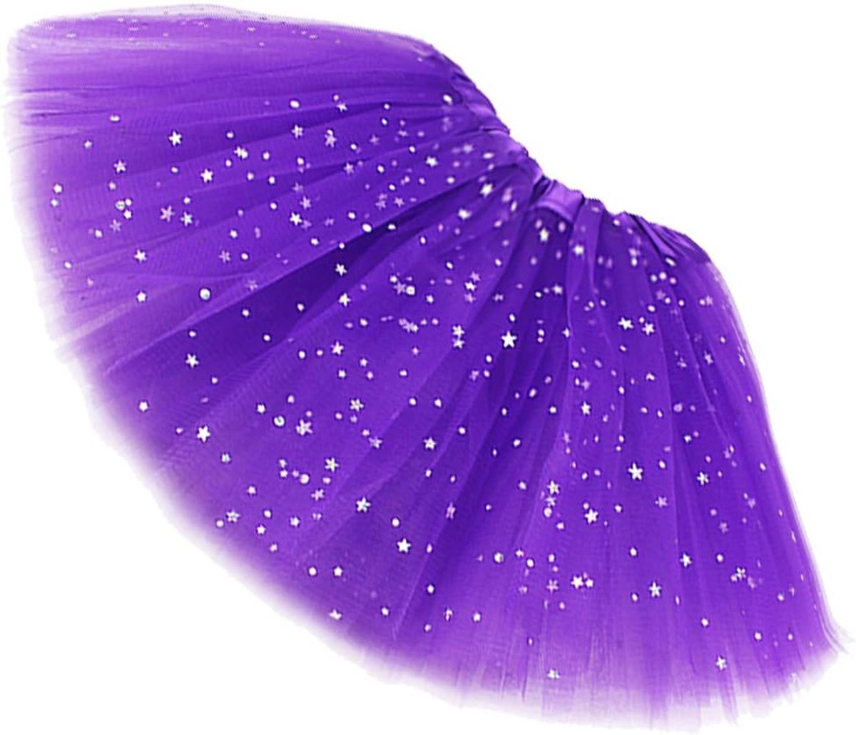 Girls' Tutu Skirt with Glitter Sequins Tulle Layered - ShopVlot