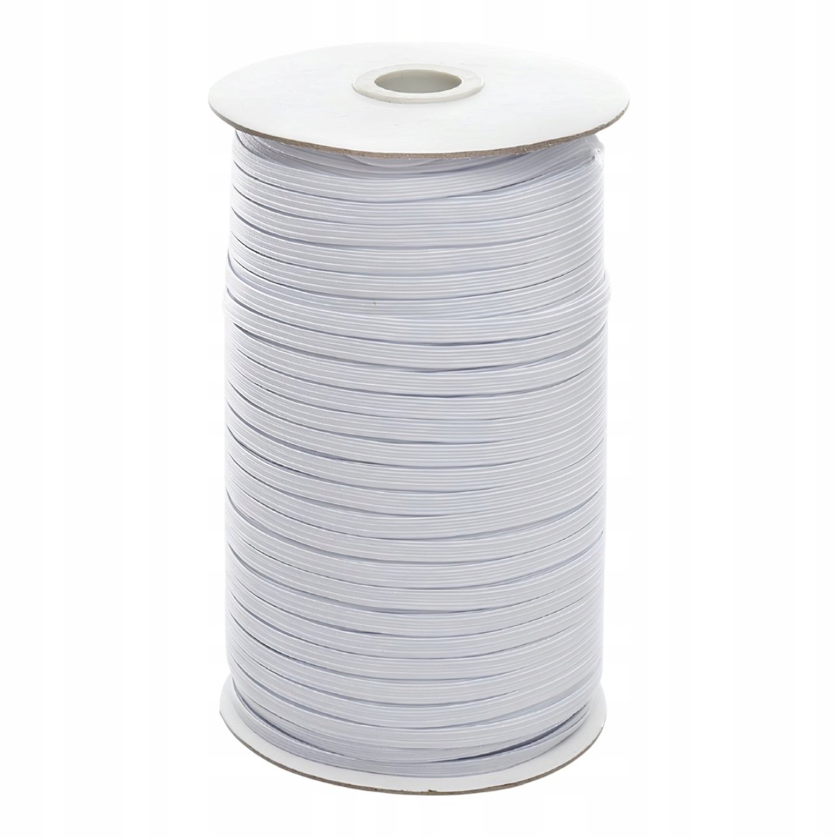 Platte elastische band 180m - Wit - 0,5cm Breed