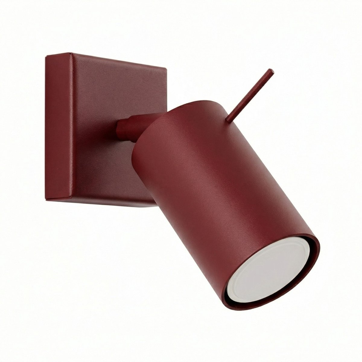 Sollux Lighting Wandlamp RING - GU10 - bordeaux - staal - 8x16x8cm