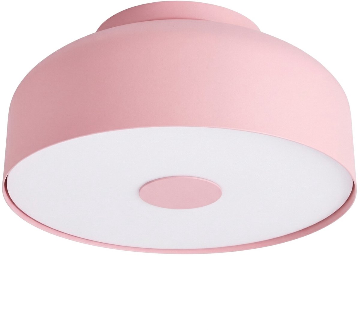 Sollux Lighting Plafondlamp OMIQ - E27 - roze - staal/PVC - 30x30x15cm
