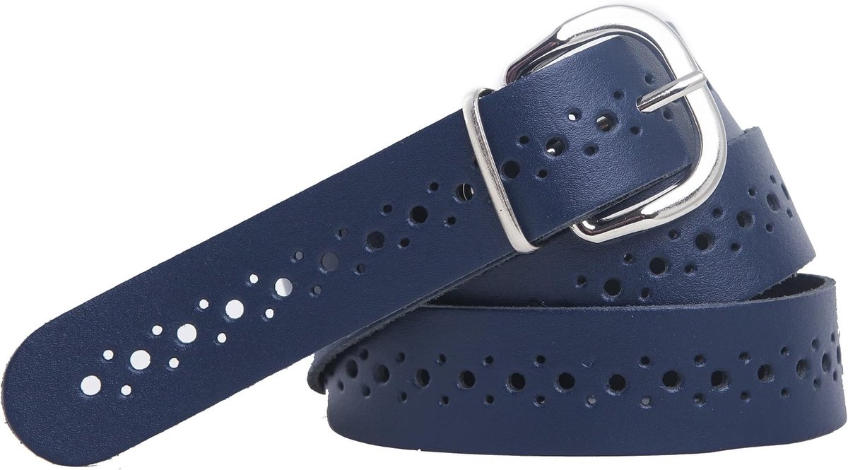 Shenky - belt - leather - with holes - 3 cm - ShopVlot