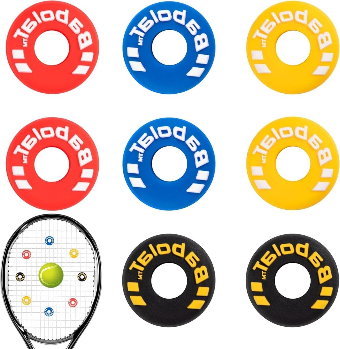8 STKS Racket Vibratie Dempers - ShopVlot
