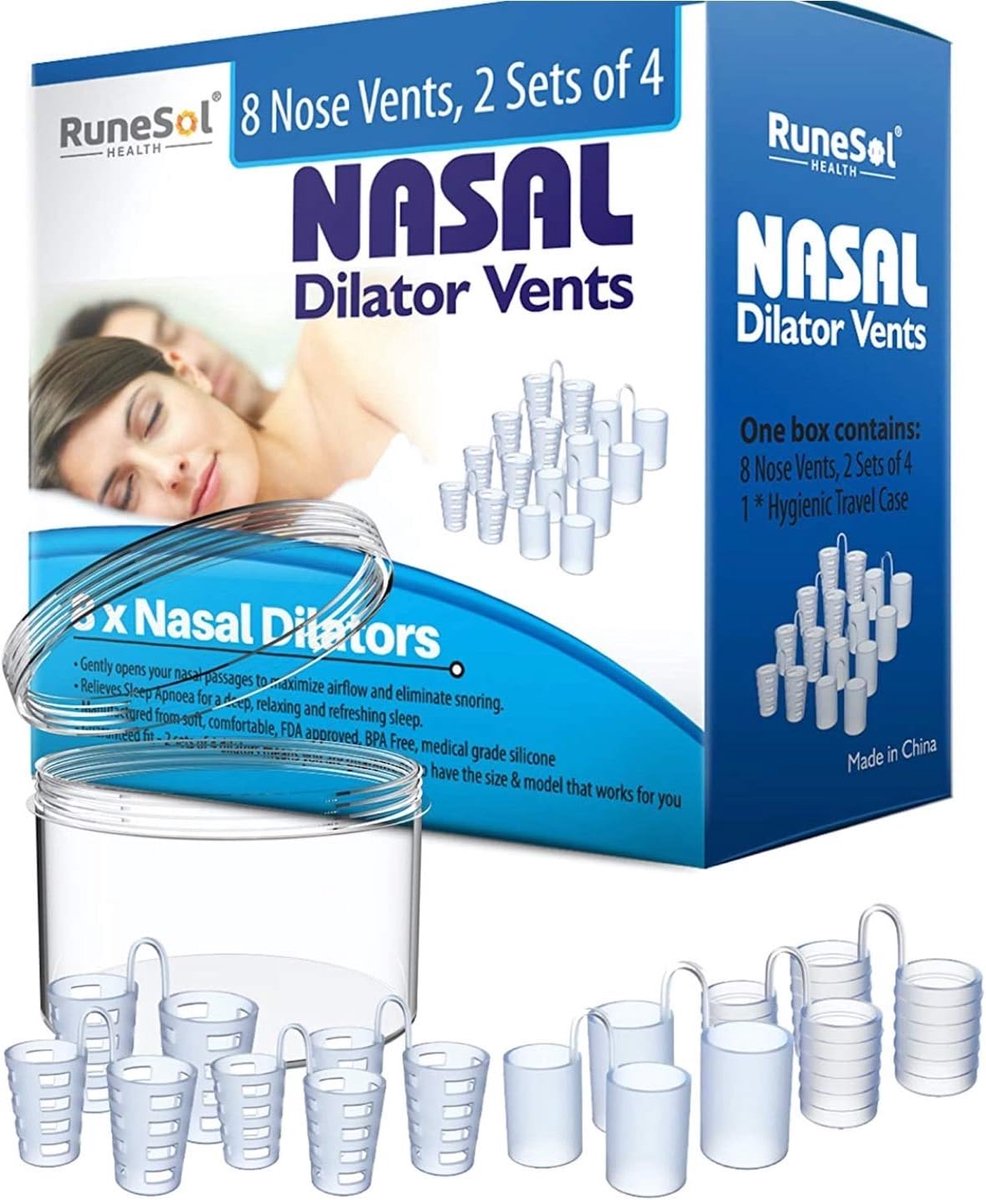Nasal dilator (x 8 pieces) for snoring relief nasal openings snoring aids, nasal dilators for sleep apnea, snoring - ShopVlot