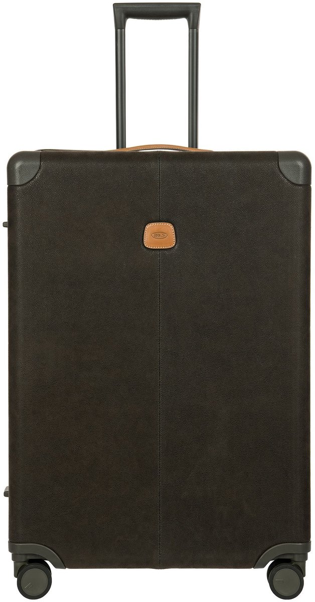 Bric's Life 4 wielen Trolley L 78 cm met uitbreidingsplooi - Harde bagage - TSA slot - olive