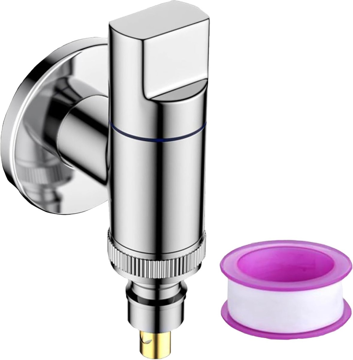 Washer Tap, 1/2 and 3/4 Brass Washer Tap with Water Stop, Angle Valve - ShopVlot
