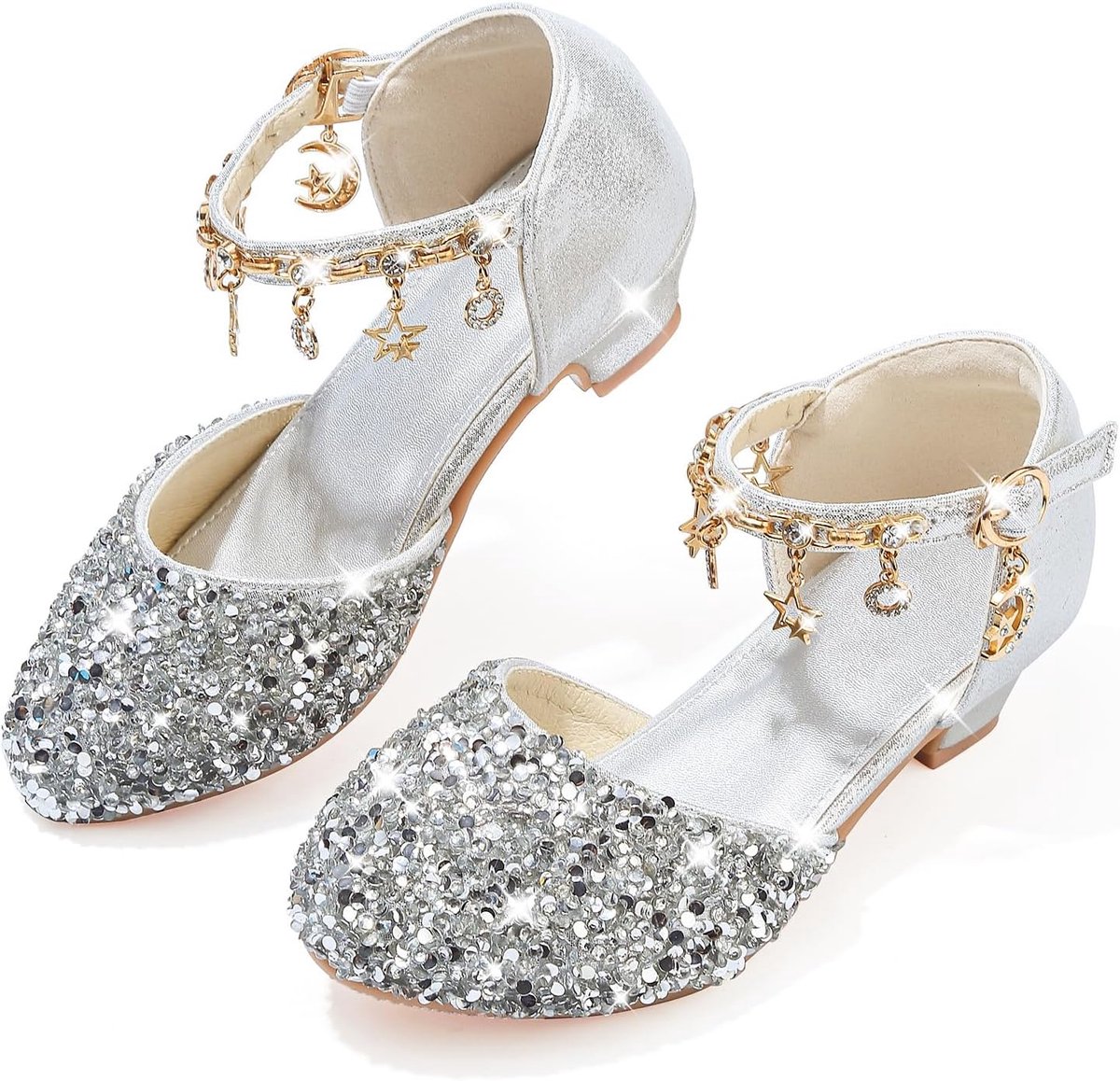 Princess shoes, girls, glitter sandals, flamenco shoes, children, Mary Jane evening shoes, cosplay shoes, carnival - ShopVlot