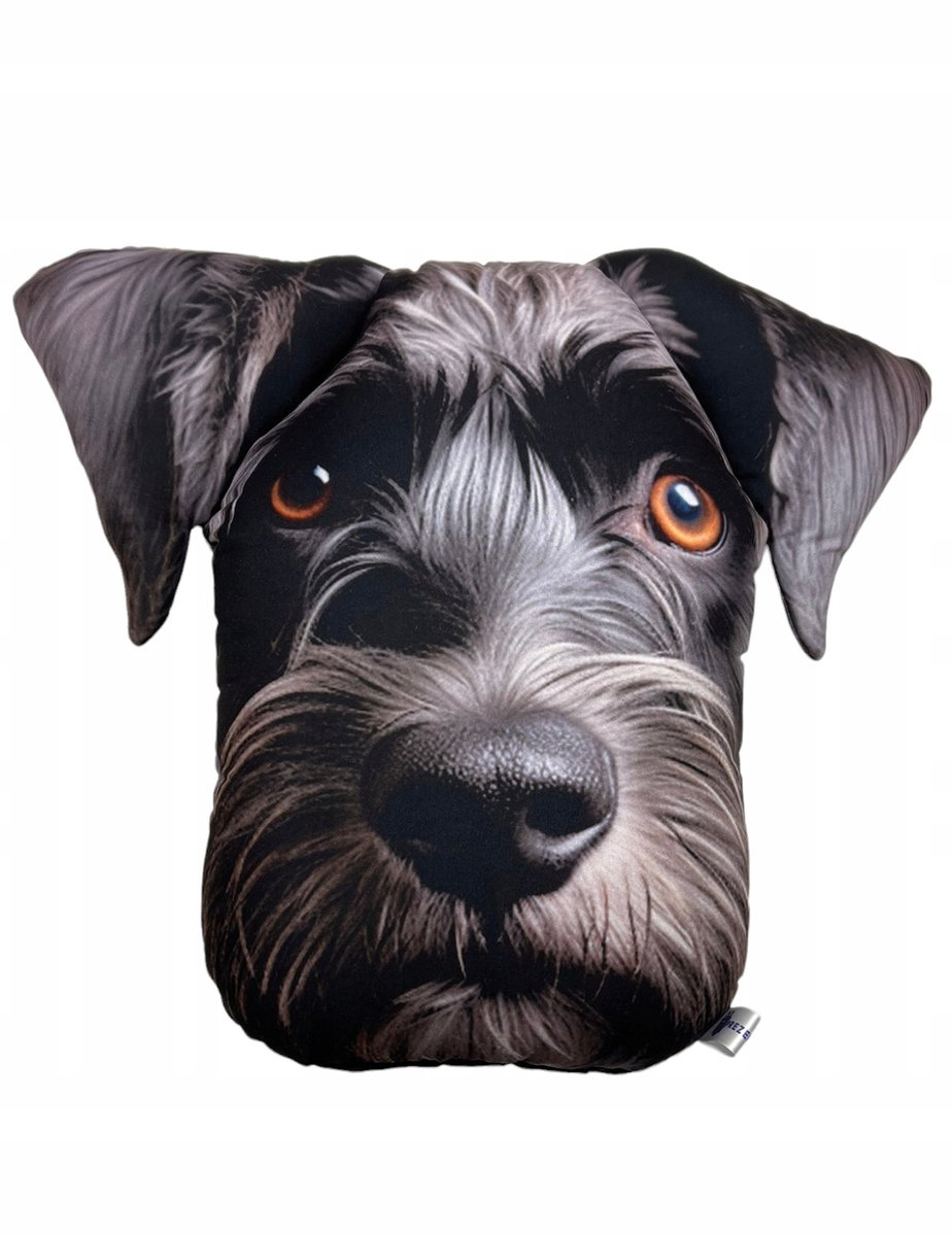3D Hondenkussen Schnauzer - Decoratief en comfortabel