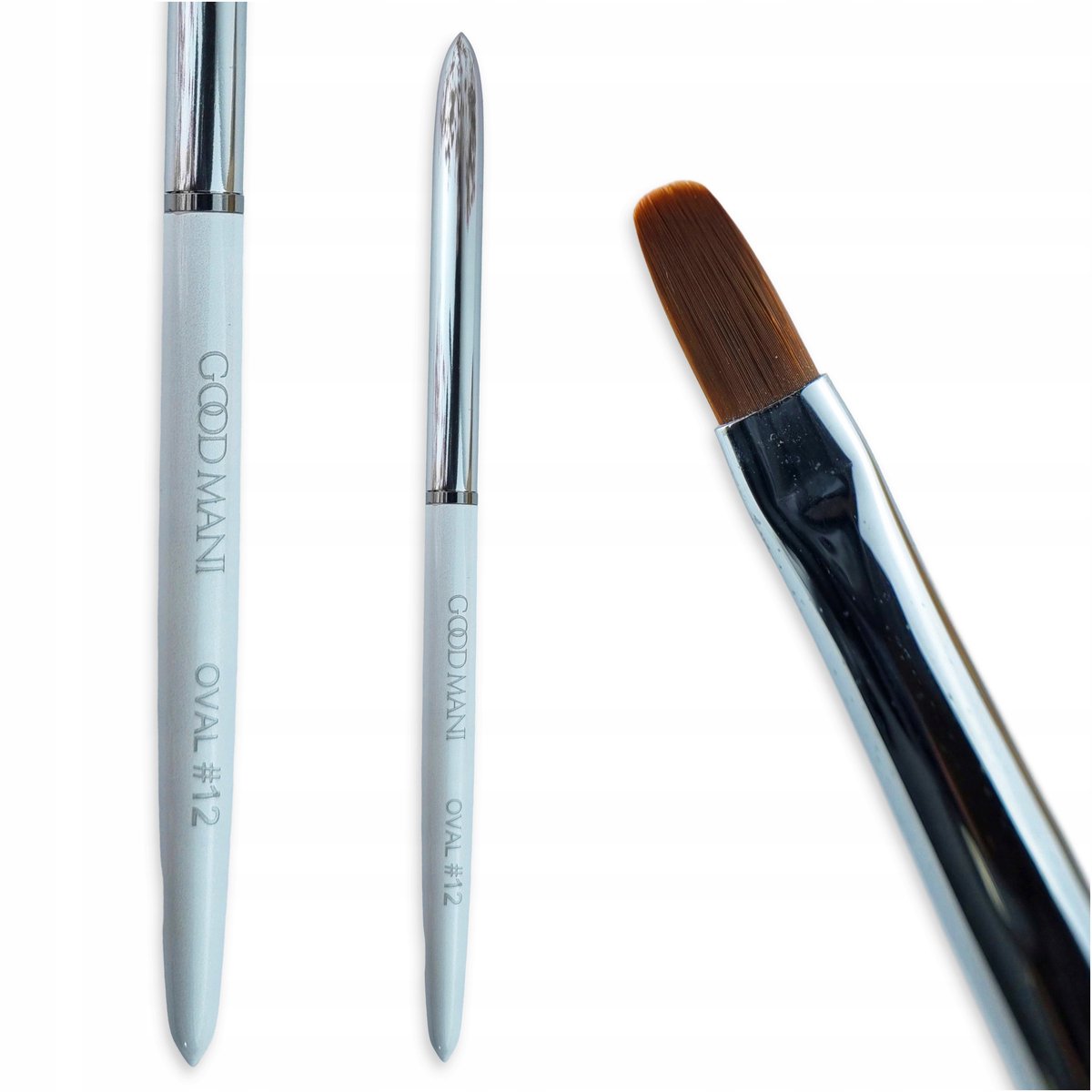 Merkloos Gelpenseel Ovaal 6mm - Professionele manicure- en acrylgeltool