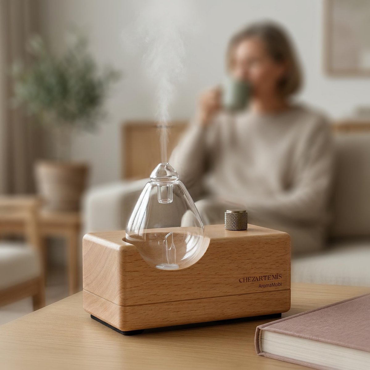 chezArtemis Waterdrop waterloze diffuser etherische oliën, Aromatherapie - ShopVlot