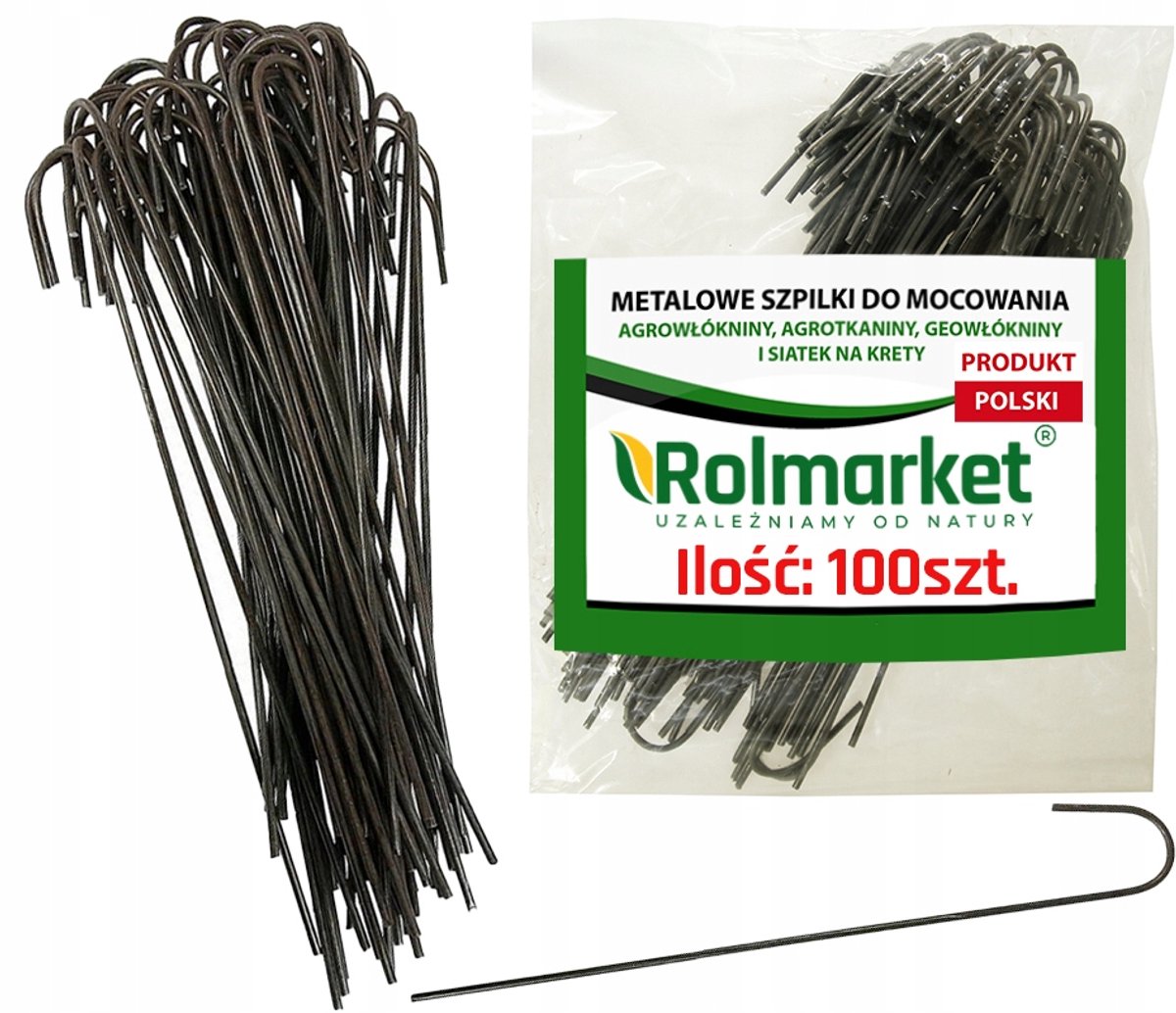 100x Metalen Grondpennen voor Geotextiel - 25cm