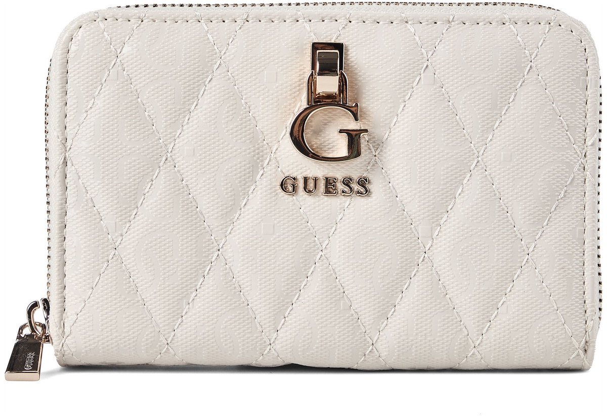 GUESS portemonnee Tamara SLG Zip Around Wallet Bone crème