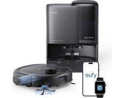 eufy Robotstofzuiger Omni E25 - HydroJet dweilsysteem - 20.000Pa zuigkracht - DuoSpiral borstels die ontklitten - CornerRover arm voor het schoonmaken van hoeken - Alles-in-1 station - Voor gezinnen met huisdieren en kinderen