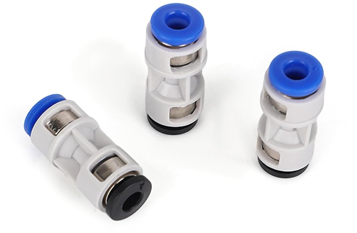 Teflon PTFE Slangadapters 3 stuks - Hoogwaardige ABS - Voor Bambu Lab 3D Printers - Betrouwbare filamentverbinding - ShopVlot