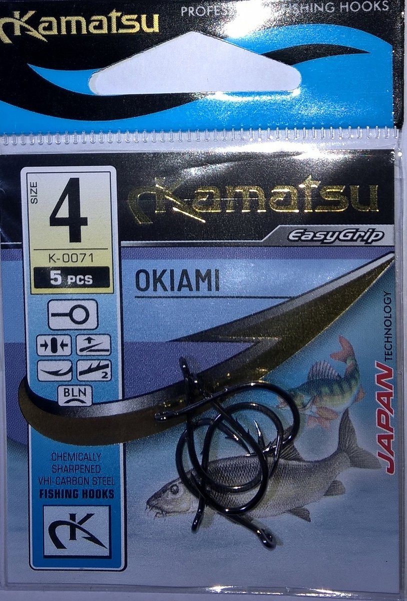 Kamatsu OKIAMI Haken met Oog Nr. 4 - 5 Stuks