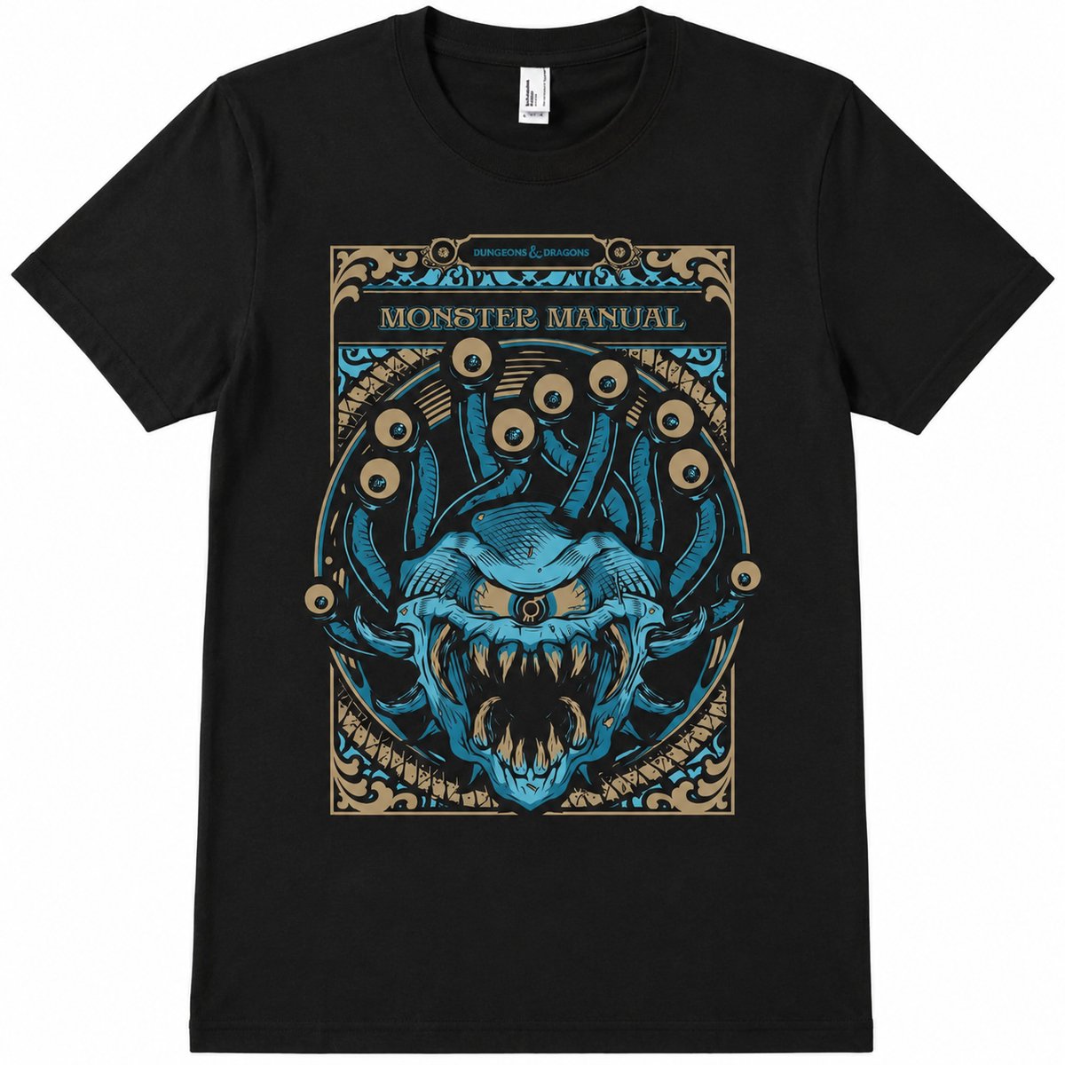 Dungeons & Dragons – Monster Manual Beholder T-Shirt – S Zwart