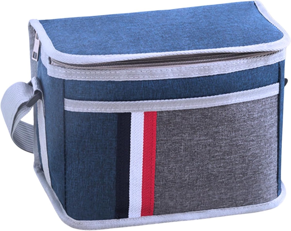 6L Food Cooler Bag Portable Small for Meals, Work, Lunch Bag with Adjustable Strap and Bags, Picnic and Office Bag - ShopVlot