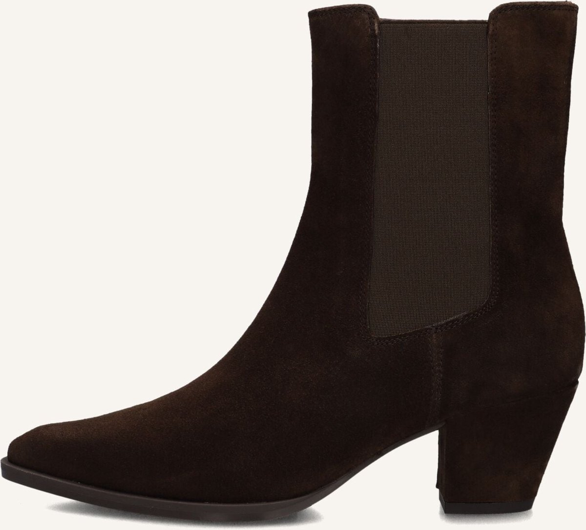 Unisa Leyla Enkellaarsjes - Enkelboots met rits - Dames - Bruin - Maat 40