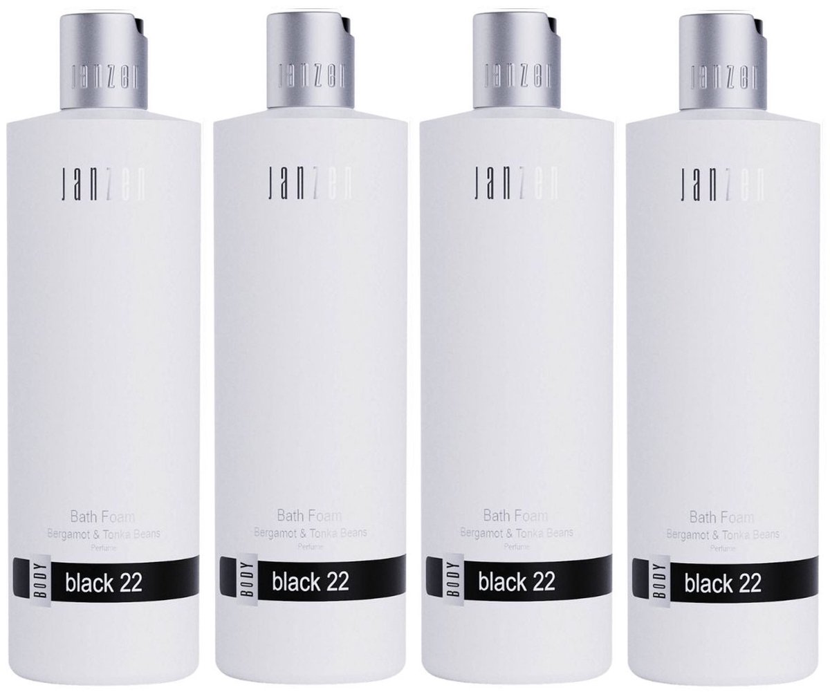 JANZEN Bath Foam Black 22 - voordeelverpakking 4 x 400 ml