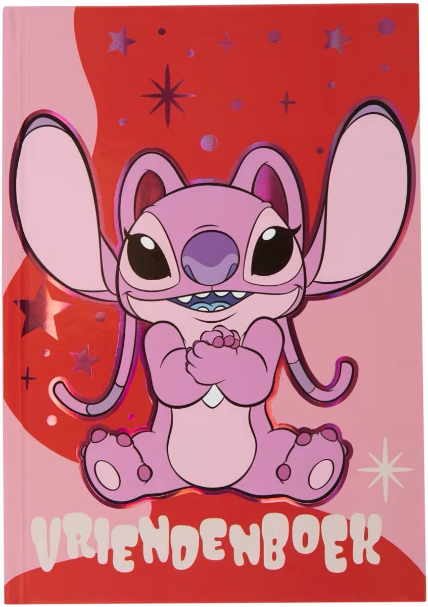 Stitch Vriendenboek - Voor Kinderen - Roze - Vriendenboekje met Ruimte voor Foto's, Herinneringen en Leuke Antwoorden - Ontdek Alles over je Beste Vrienden - Leuk Cadeau voor Stitch Fans - Voor School en Thuis - Ideaal voor Verjaardagen en Feestdagen
